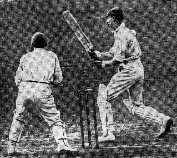 Jack Hobbs batting in 1922