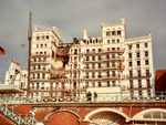 The Grant Hotel in Brighton, following the October 1984 bomb attack by the IRA.