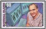 Tim BL features on a commemmorative Marshall Islands stamp