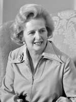 Margaret Thatcher aged 50 in 1975.