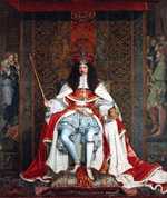 Coronation portrait: Charles was crowned at Westminster Abbey on 23 April 1661