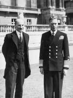 Attlee meeting King George VI after Labour's 1945 election victory