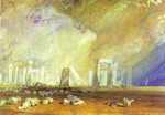 A painting of stonehenge by Joseph Wallord William Turner