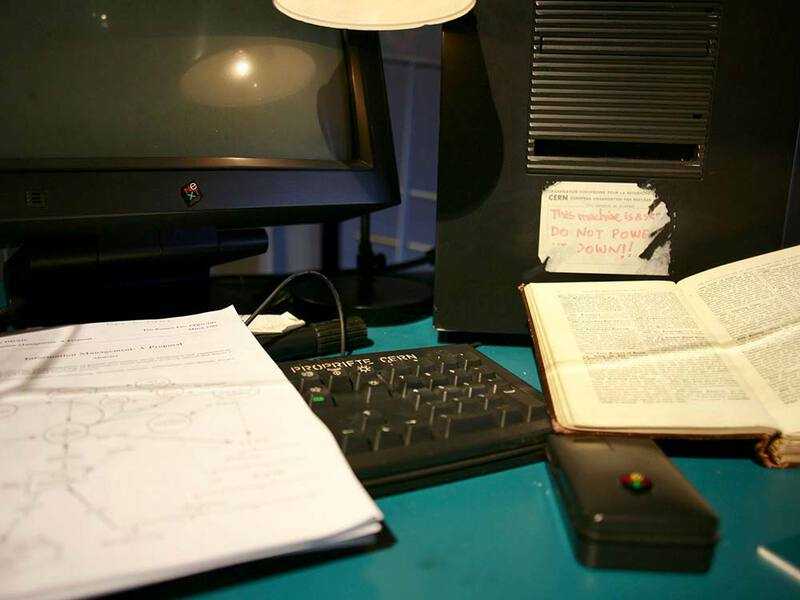 Tim Berners-Lee's first web server at CERN (© Robert Scoble, CC-BY-2.0).